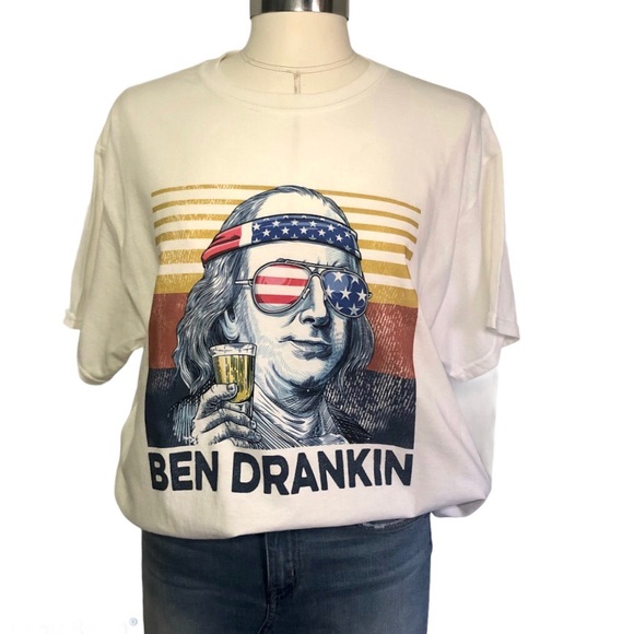 Ben Drankin Graphic Short Sleeve T-Shirt Sz Lg - Picture 2 of 12